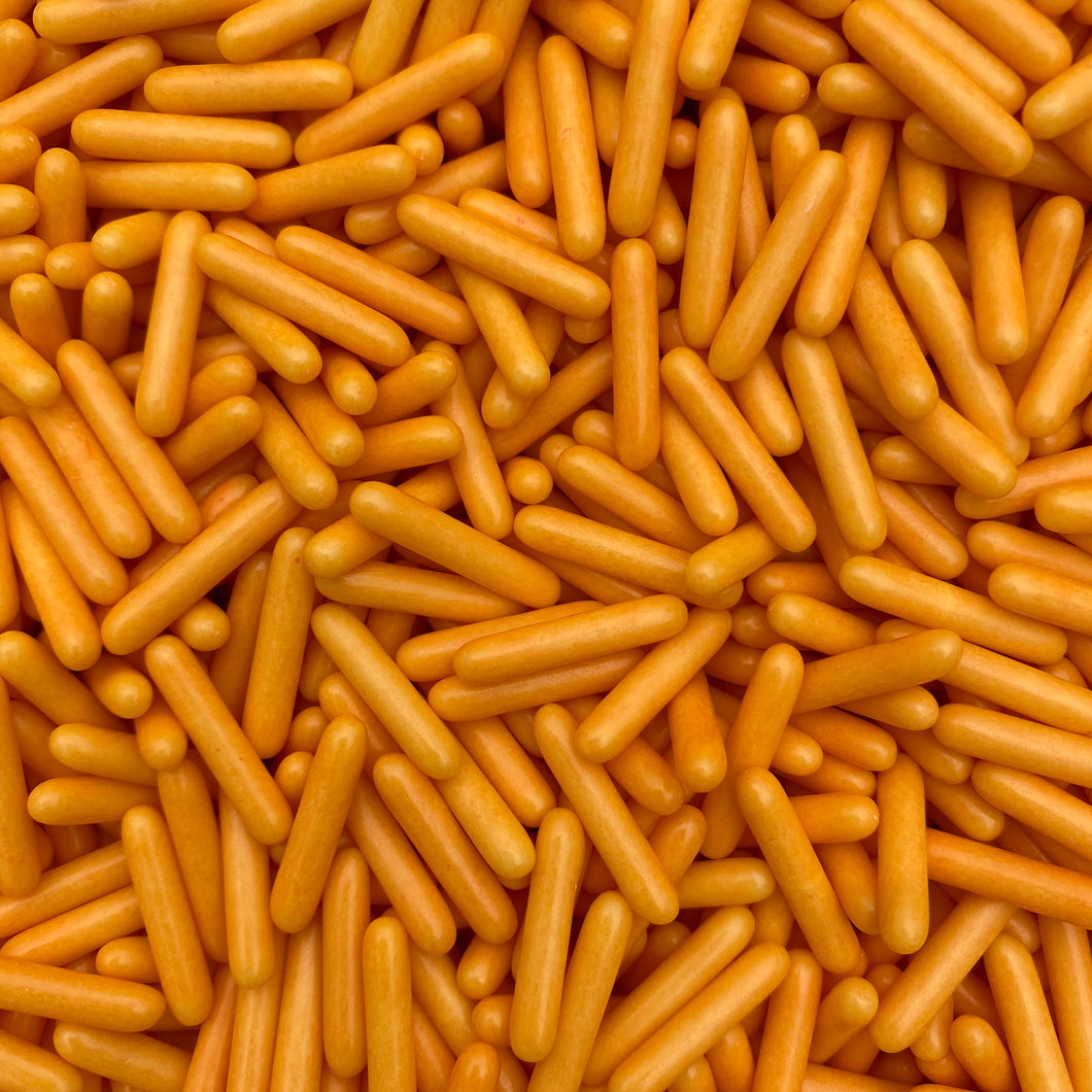 Sprinkles - Orange Macaroni Rods - 50g