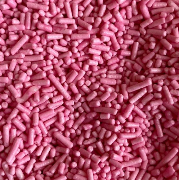 Sprinkles - Pink sugar strands - 50g