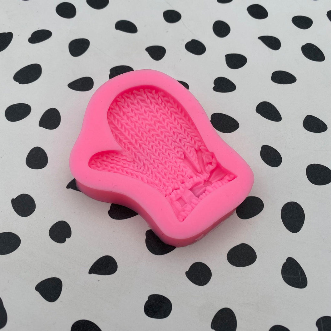 3D Mitten Silicone Mould Mold - Chocolate - Wax - Candy - Fondant