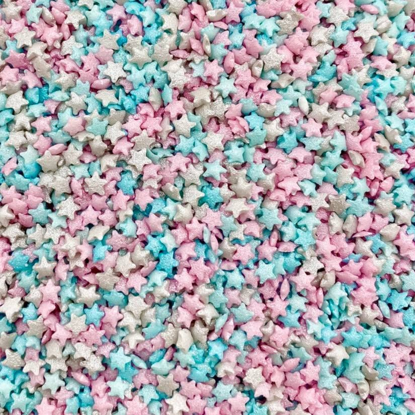 Sprinkles - Mini Pastel Glimmer Stars- 100g