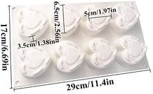 Load image into Gallery viewer, Key &amp; Heart Lock Silicone Moulds Molds - Chocolate - Wax - Candy - Fondant
