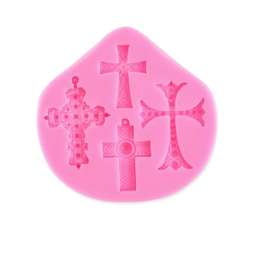 Quad Cross Silicone Mould Mold - Chocolate - Wax - Candy - Fondant