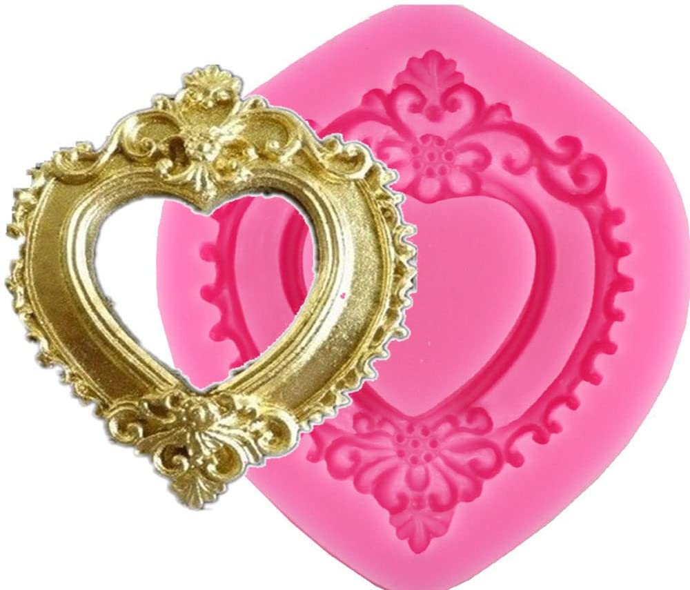 Love Heart Frame Silicone Mould