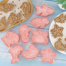 Load image into Gallery viewer, Sea Animal 8x Plunger Baking Cake Cookies Cutter Mold Fondant Biscuit
