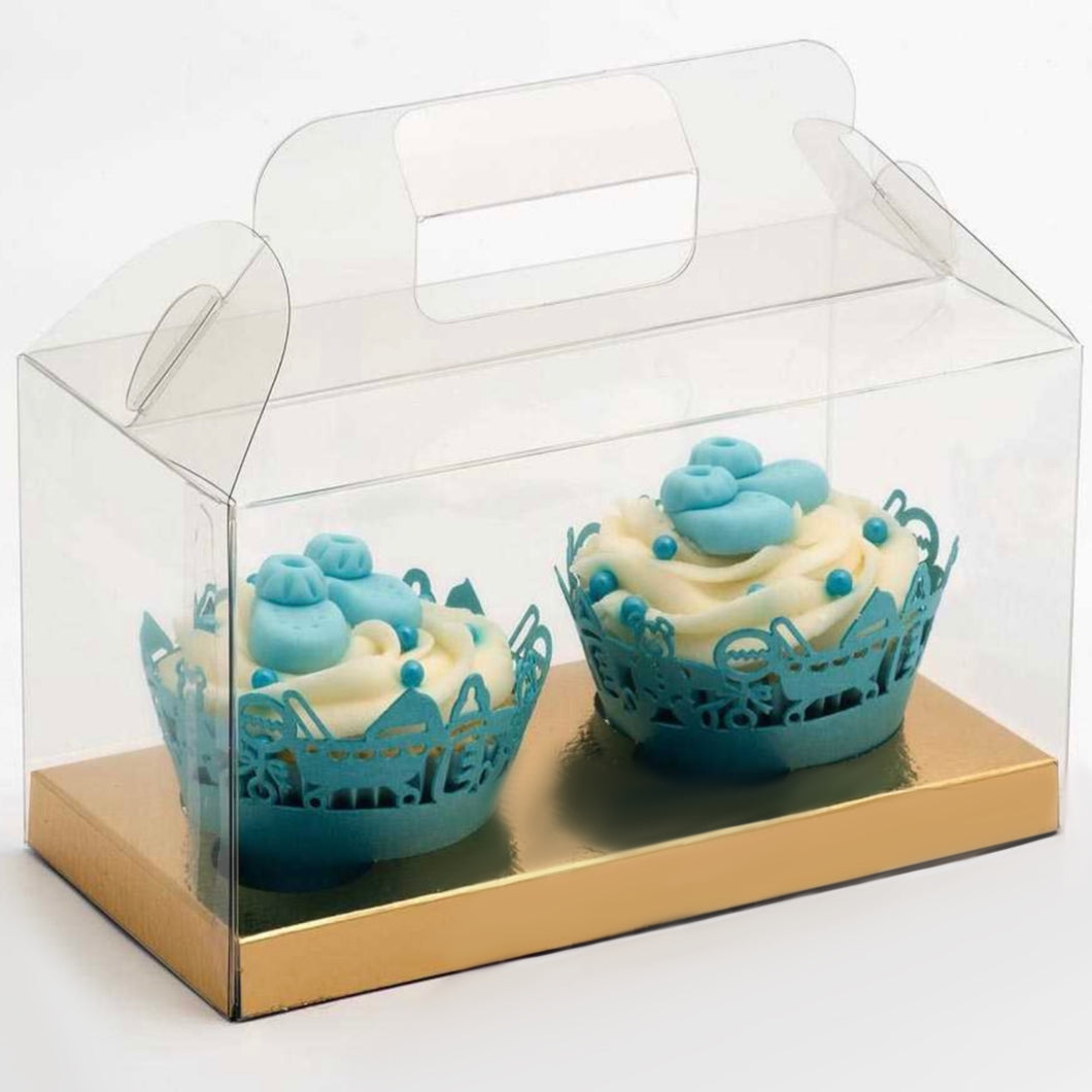 Double Clear Cupcake Box- Pack of 10