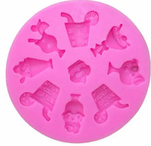 Load image into Gallery viewer, Mini Beach Drinks- Silicone Mould Mold - Chocolate - Wax - Candy - Fondant
