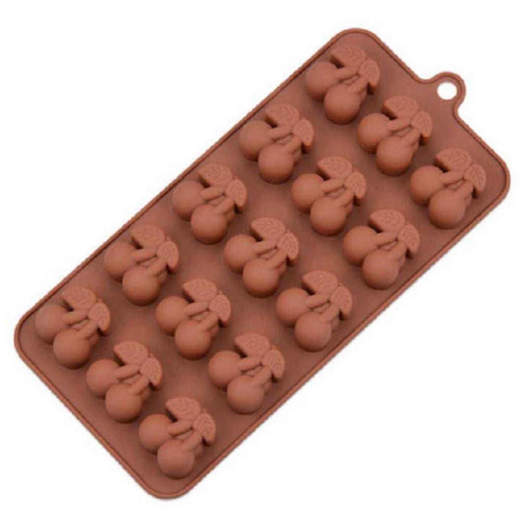 Mini Cherry Silicone Mould Mold - Chocolate - Wax - Candy - Fondant