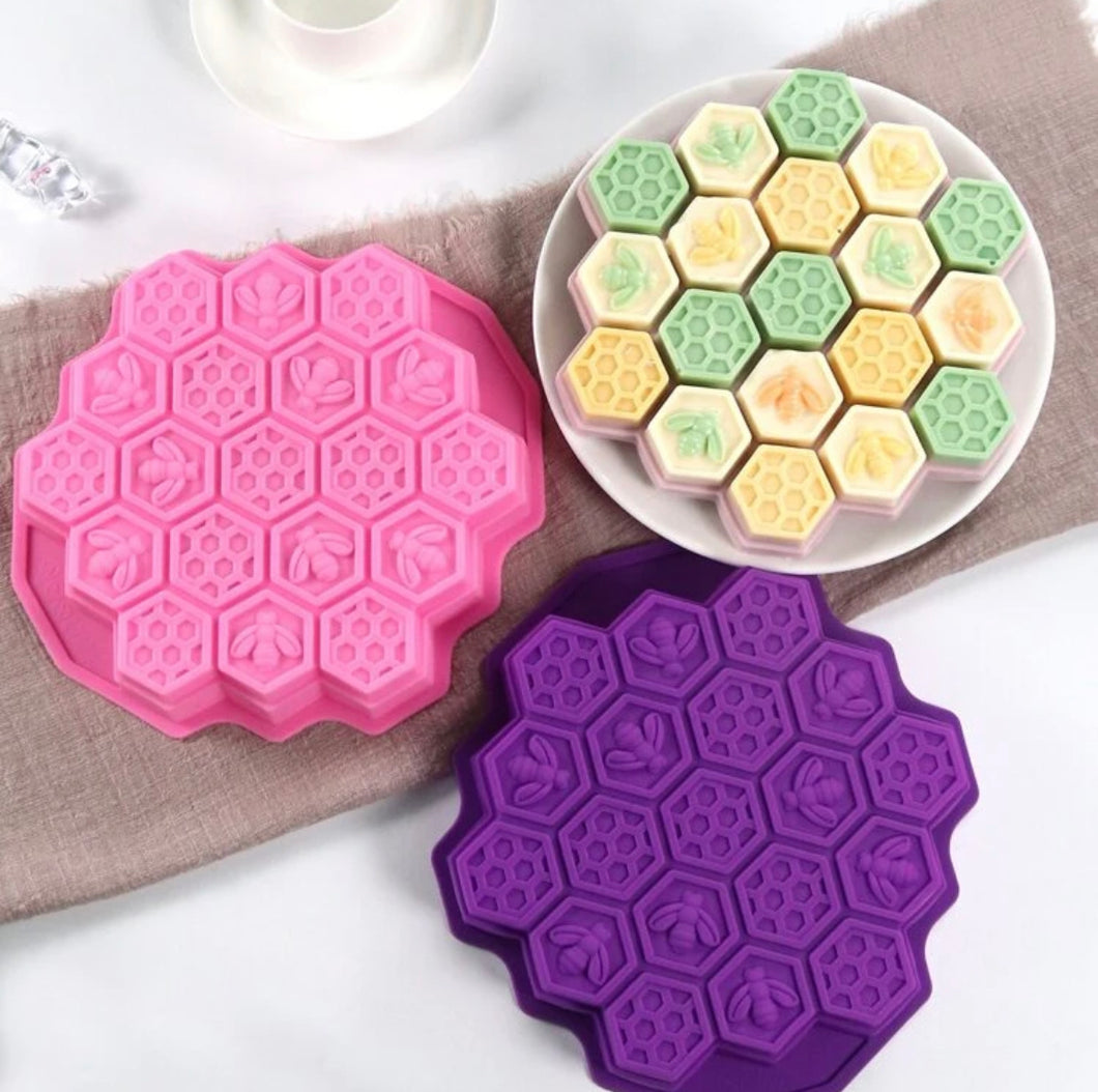 Honeycomb Smash Box Silicone Mould Mold - Chocolate - Wax - Candy - Fondant