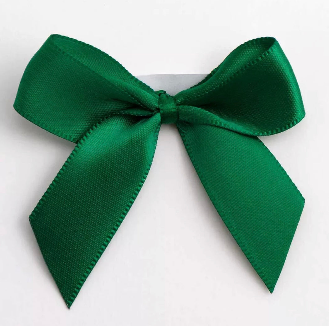 Bottle Green 5cm Bow - 12 pack - Gift Wrap