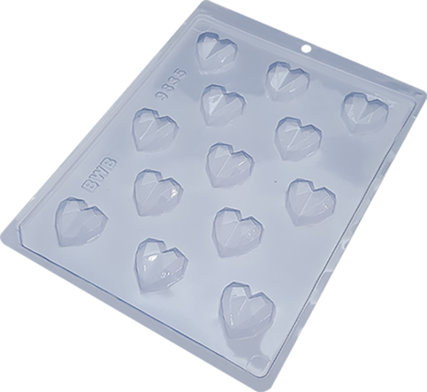 Micro Geometric Heart Chocolate BWBMold - 9835