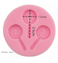 Load image into Gallery viewer, Mini Lollipop Silicone Mould Mold - Chocolate - Wax - Candy - Fondant
