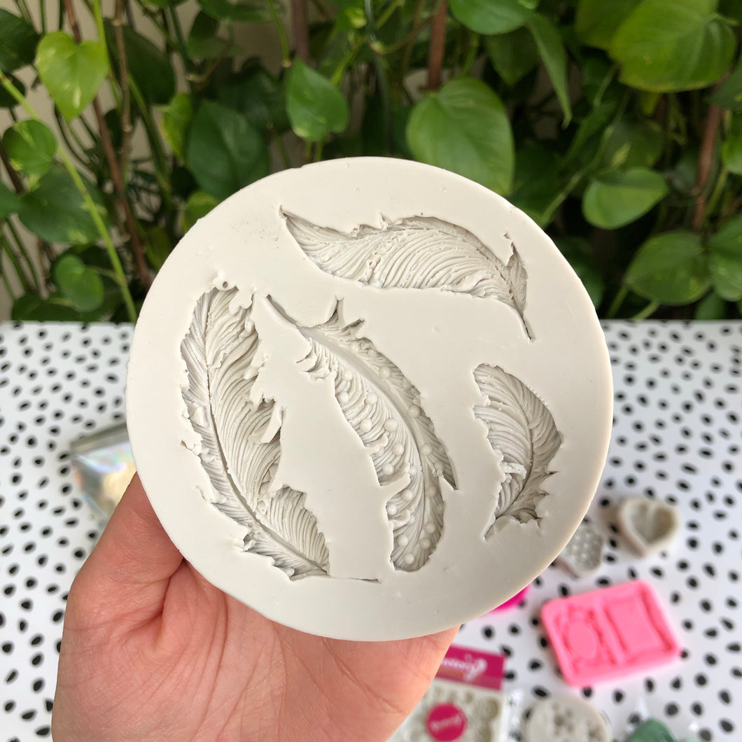 Feather Silicone Mould Mold - Chocolate - Wax - Candy - Fondant