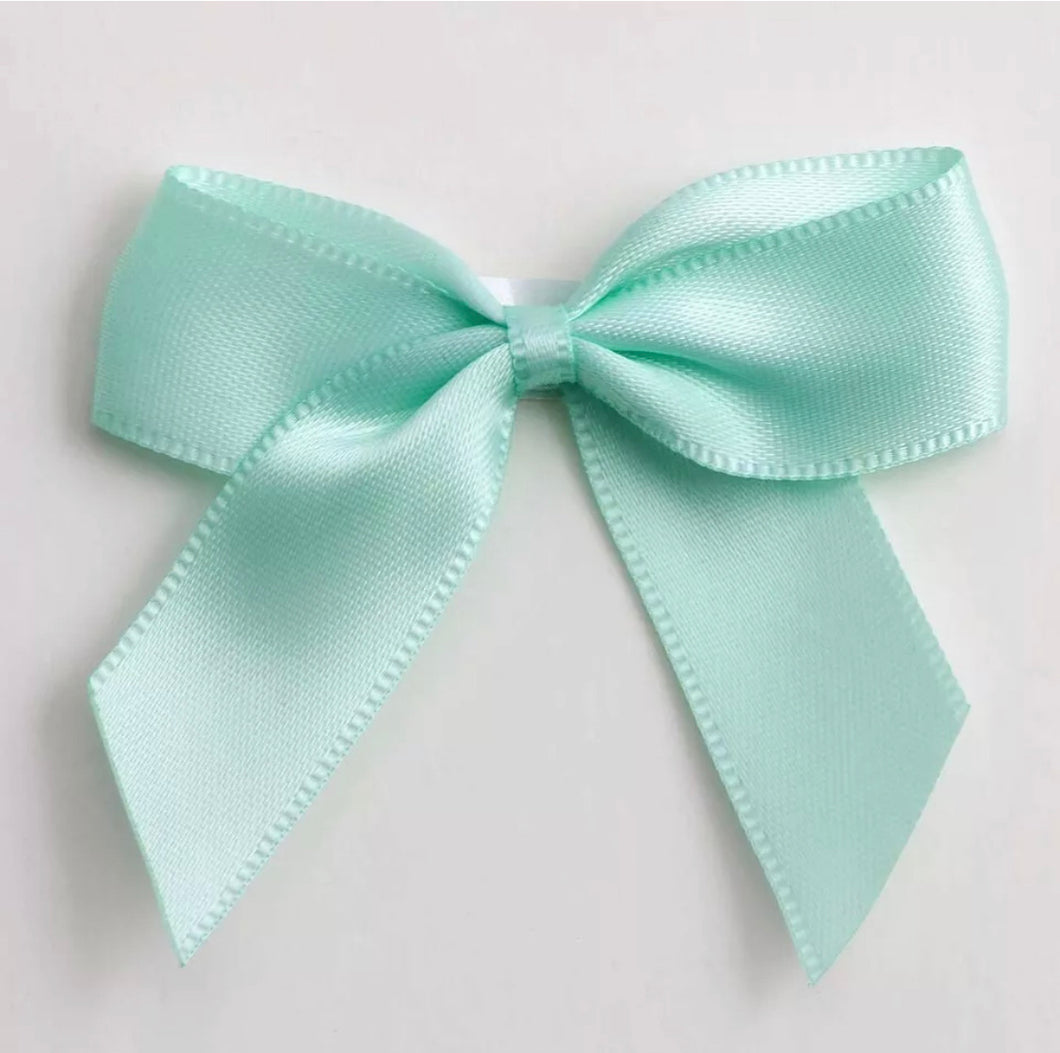 Mint Green 5cm Bow - 12 pack - Gift Wrap